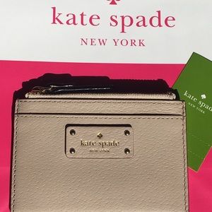 NEW Beautiful Beige, Kate Spade Cardholder